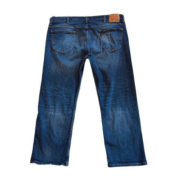 Levis 569 Jeans Mens 44x32 Blue Loose Fit Straight Leg Stretch Denim Causal - Picture 2 of 12